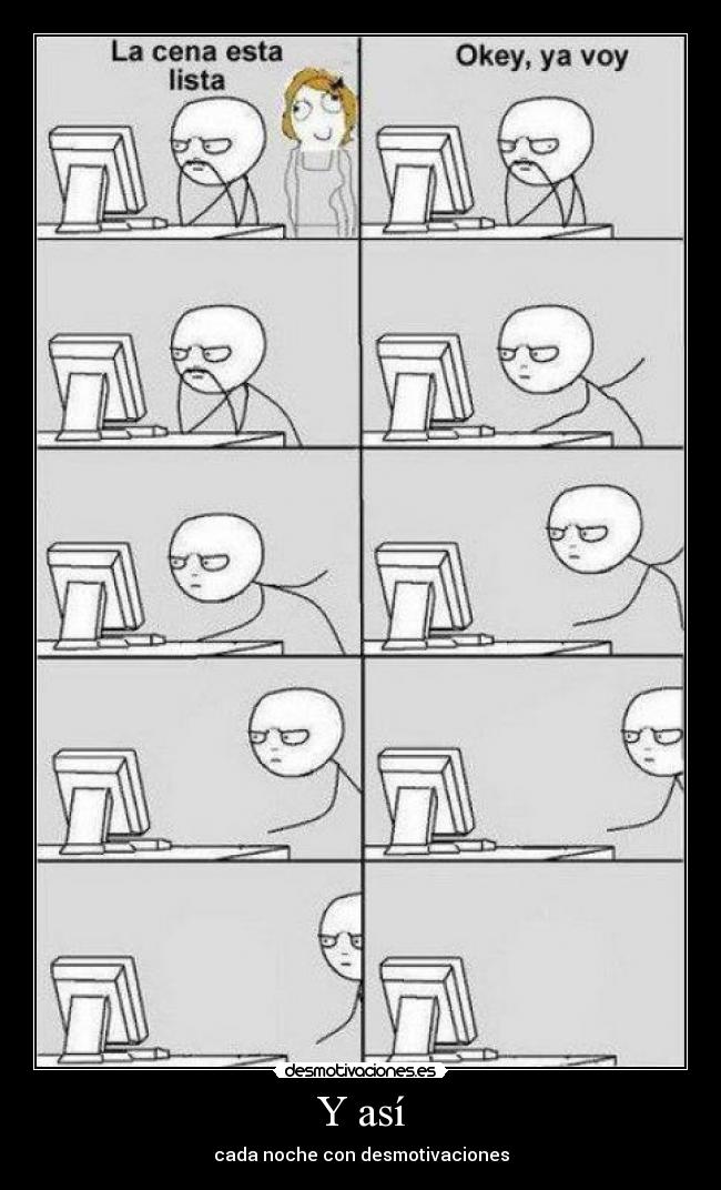 carteles desmotivaciones cena yavoymama desmotivaciones