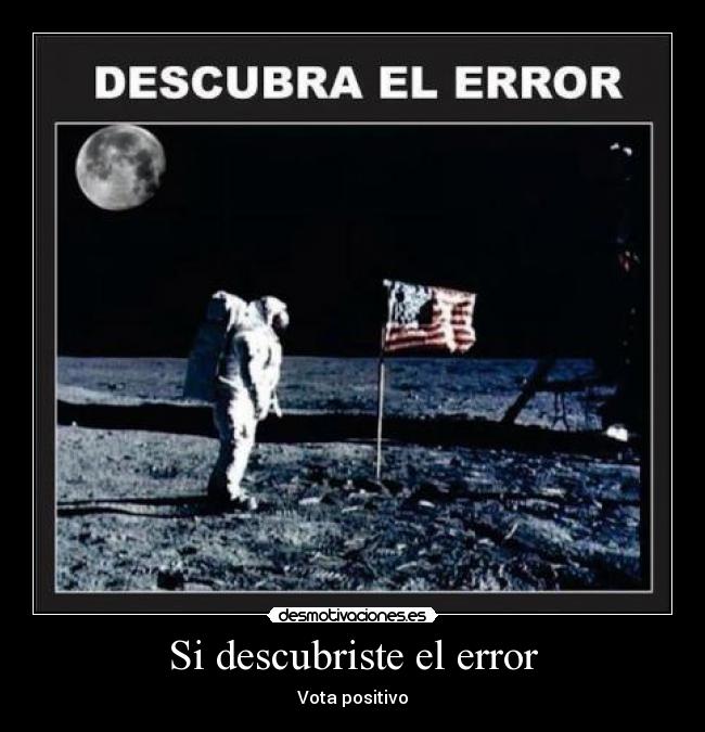Si descubriste el error - Vota positivo