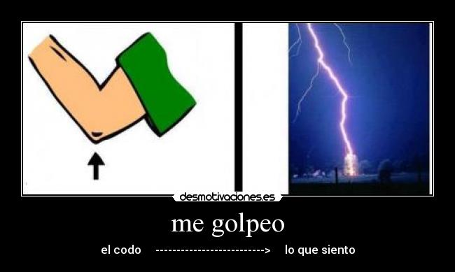 me golpeo -