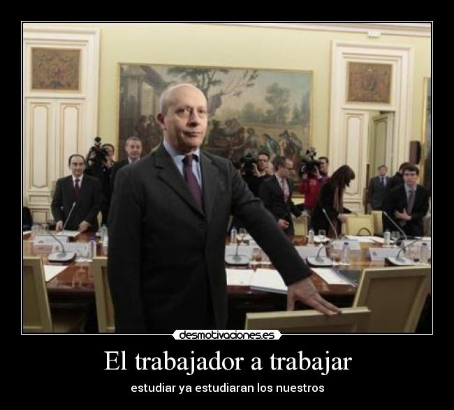 El trabajador a trabajar -