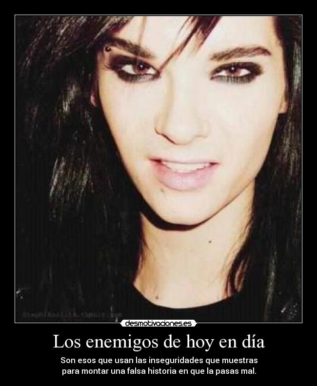 carteles bill kaulitz fallen angel desmotivaciones