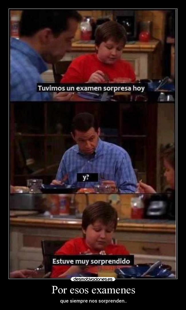 carteles examenes francys zambrano desmotivaciones