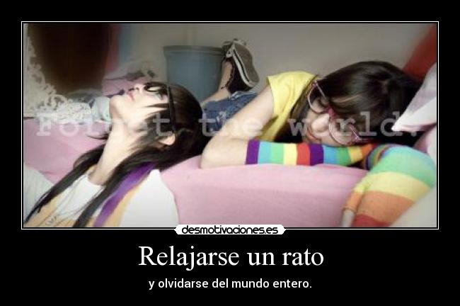 carteles rato relajar mundo forget olvidar desmotivaciones