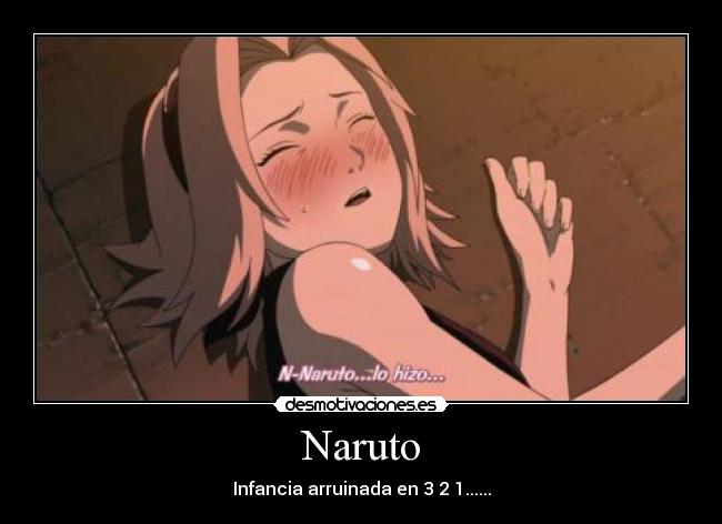 carteles naruto anime desmotivaciones