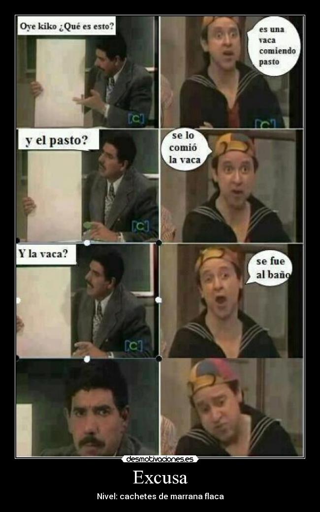 carteles excusas desmotivaciones