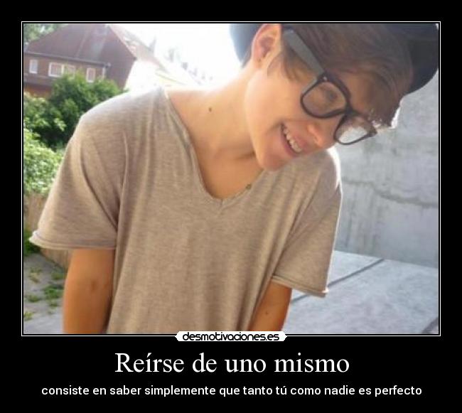 Reírse de uno mismo -