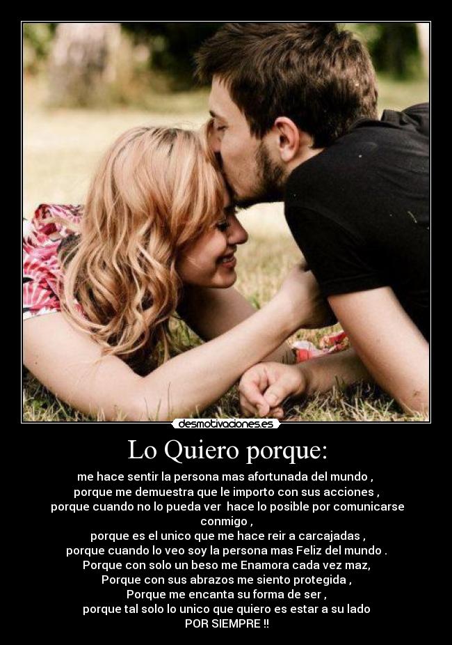 Lo Quiero porque: -