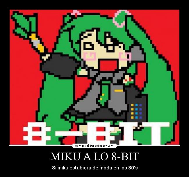 MIKU A LO 8-BIT - Si miku estubiera de moda en los 80s