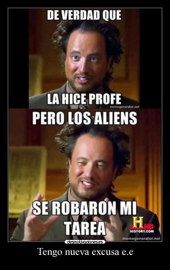 Tengo nueva excusa e.e -