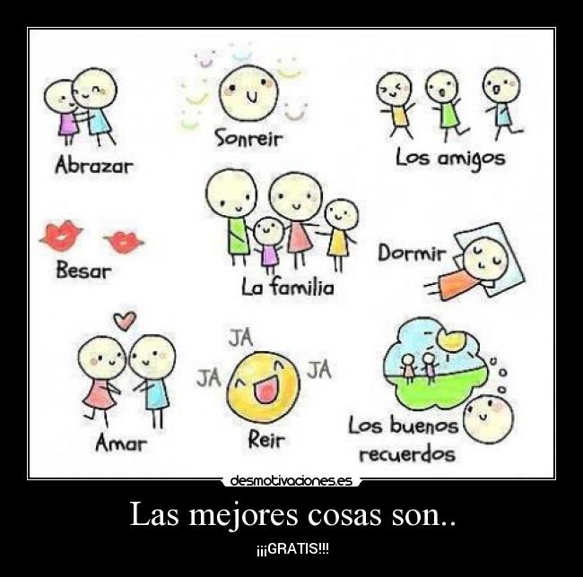 Las mejores cosas son.. -