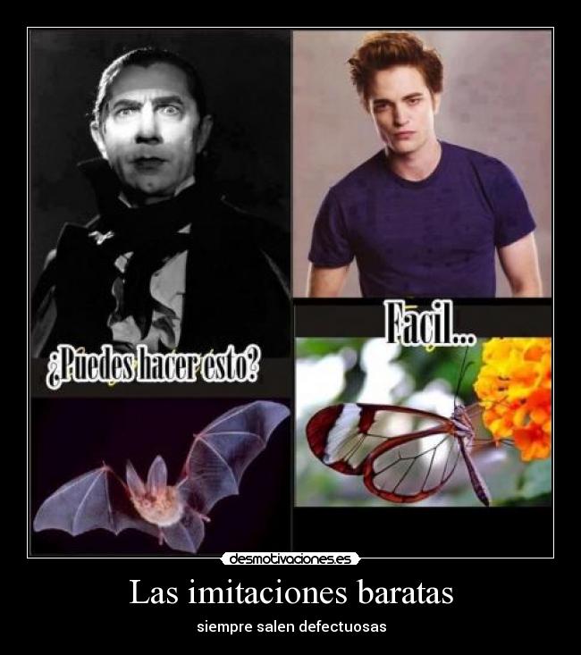 Las imitaciones baratas - siempre salen defectuosas