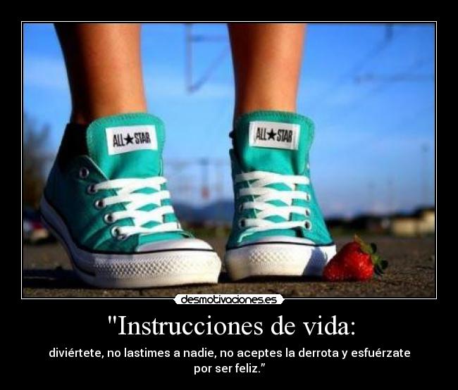 Instrucciones de vida: -