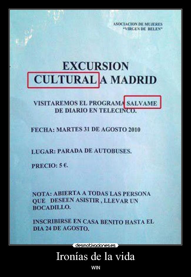 Ironías de la vida - 