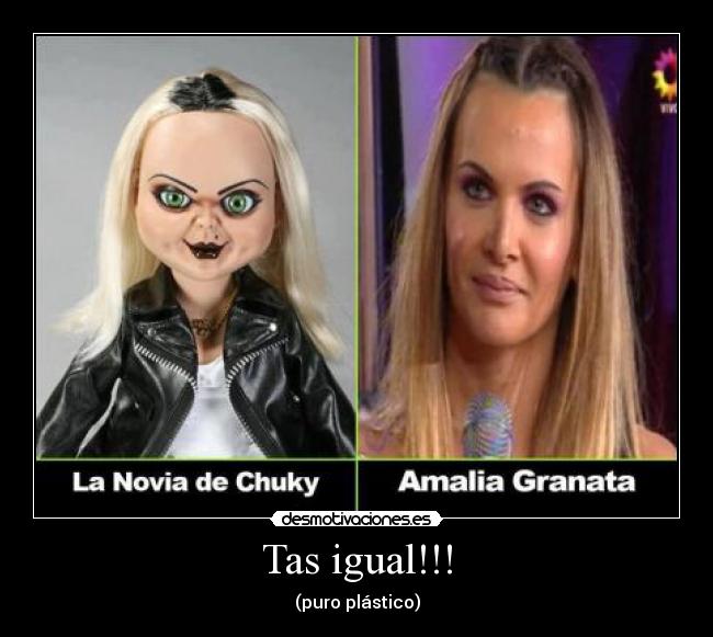 carteles amalia granata novia chuky desmotivaciones