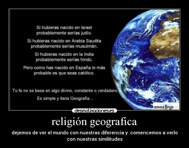 religión geografica -