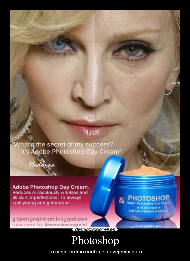 Photoshop - La mejor crema contra el envejecimiento