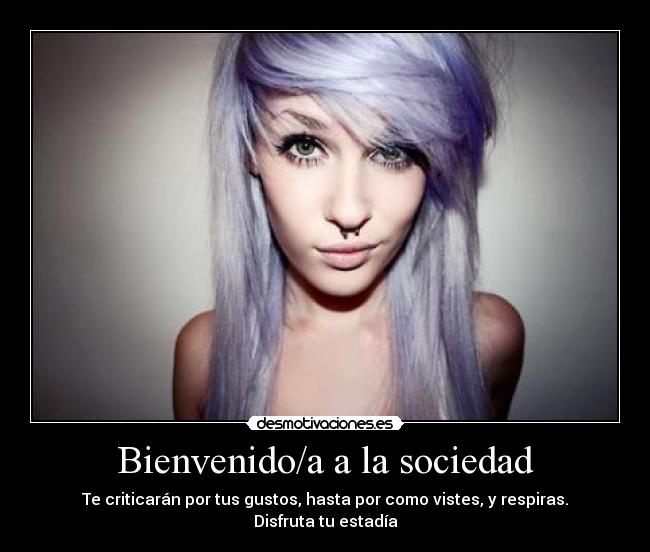 Bienvenido/a a la sociedad - 