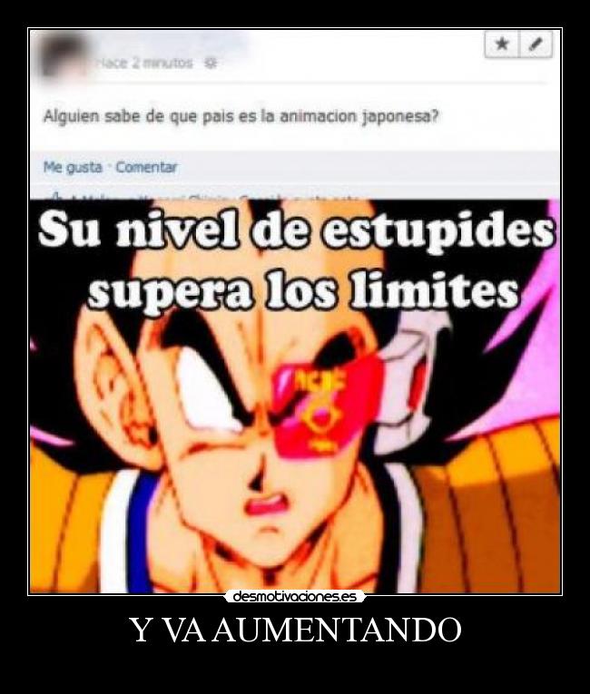 carteles vegeta poker face anime desmotivaciones