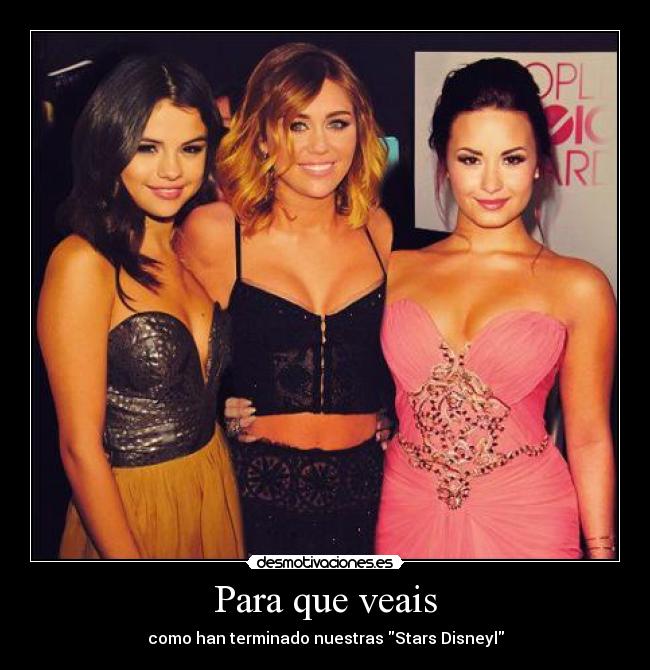 Para que veais - como han terminado nuestras Stars Disneyl