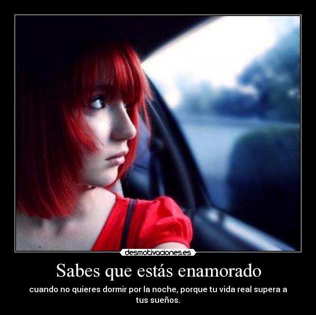 Sabes que estás enamorado -