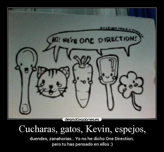 Cucharas, gatos, Kevin, espejos, - 