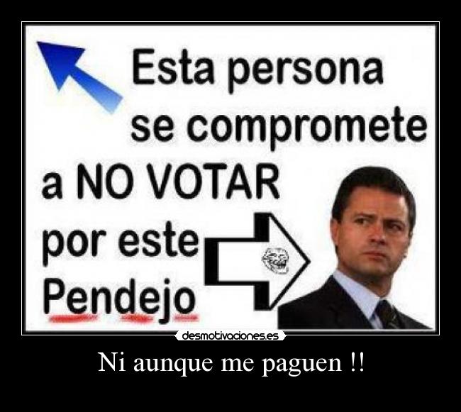 Ni aunque me paguen !! - 