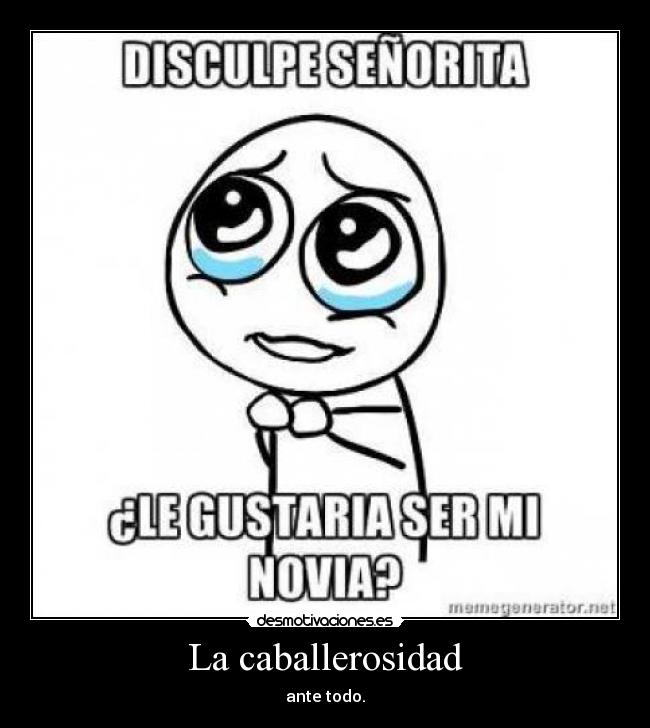 La caballerosidad -