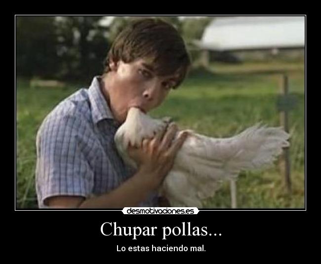 Chupar pollas... -