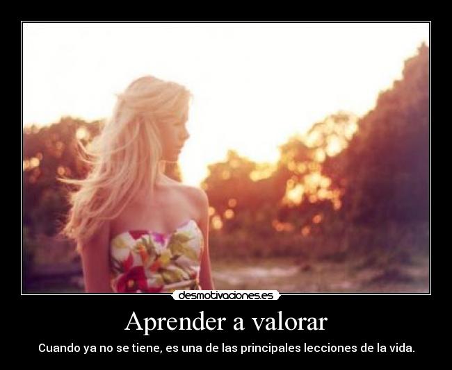 Aprender a valorar - 