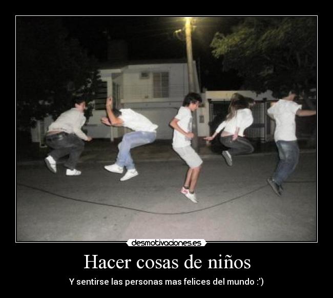 Hacer cosas de niños -