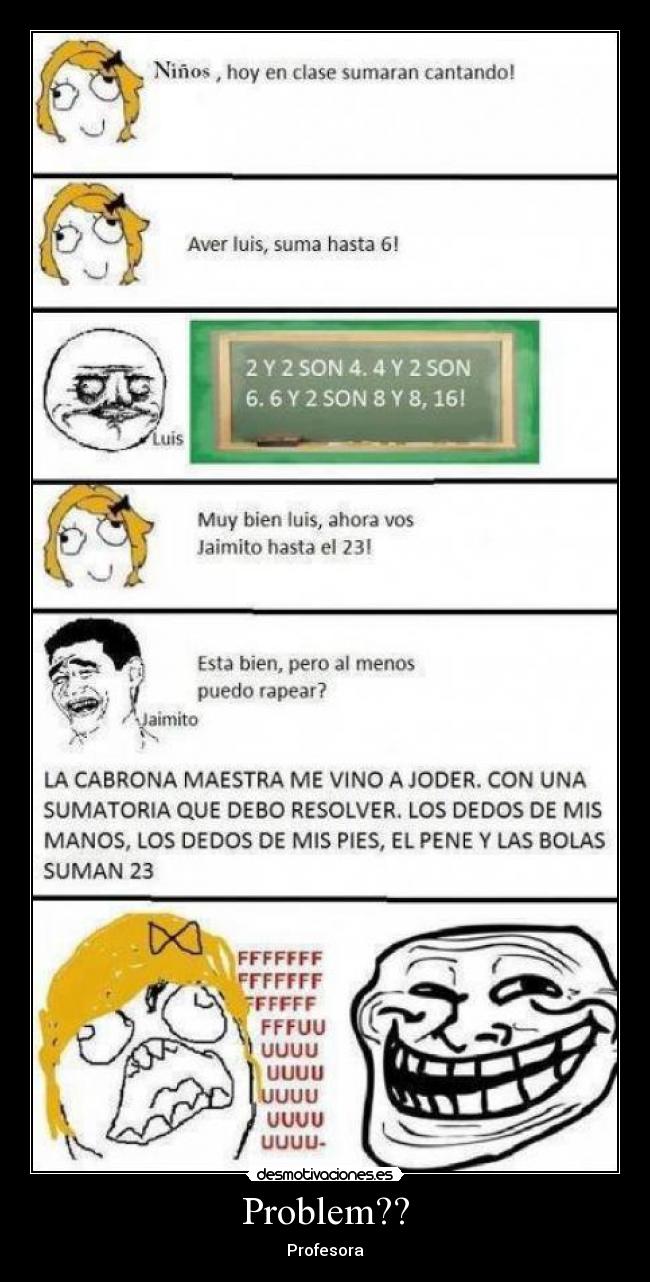 carteles meme problem desmotivaciones