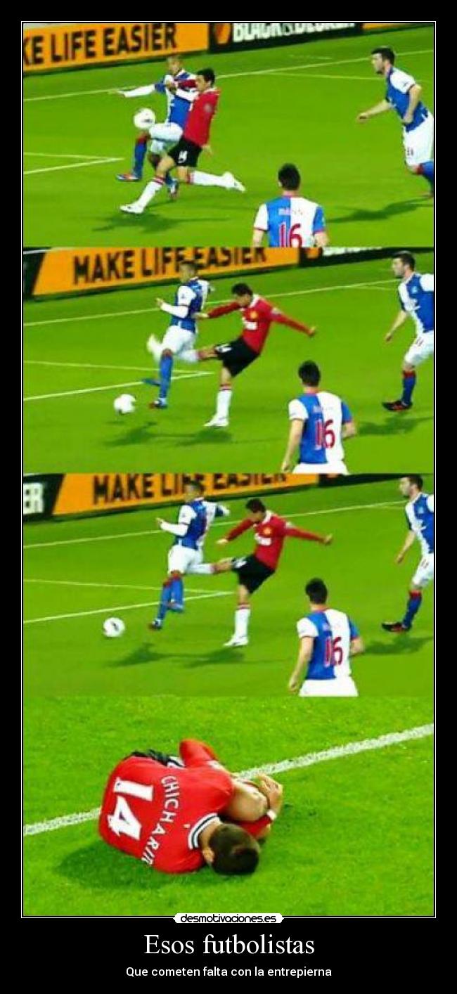 Esos futbolistas - Que cometen falta con la entrepierna