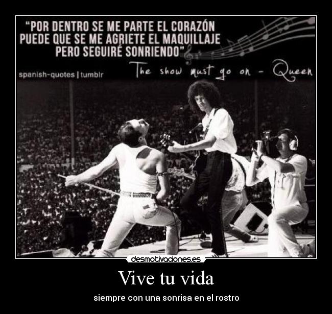 Vive tu vida - siempre con una sonrisa en el rostro