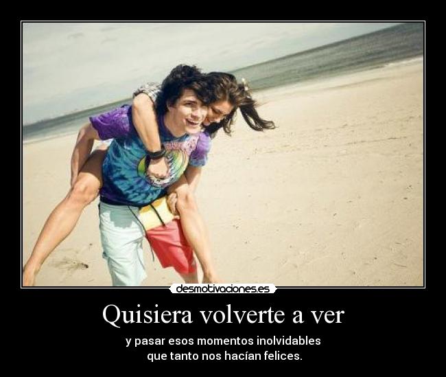 Quisiera volverte a ver -