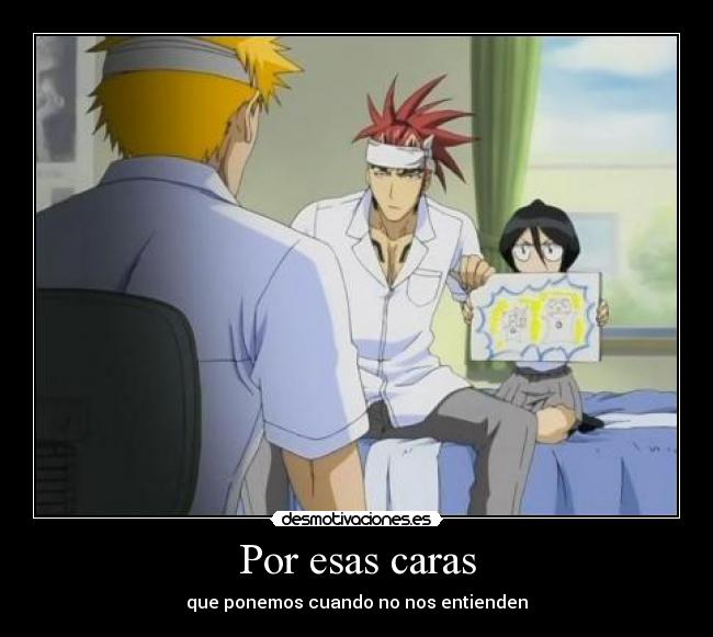 carteles bleach ichigo riuka renji osito dibujo entender desmotivaciones