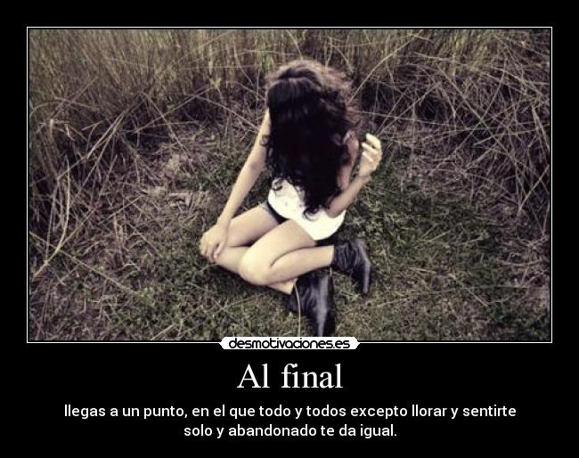 Al final -