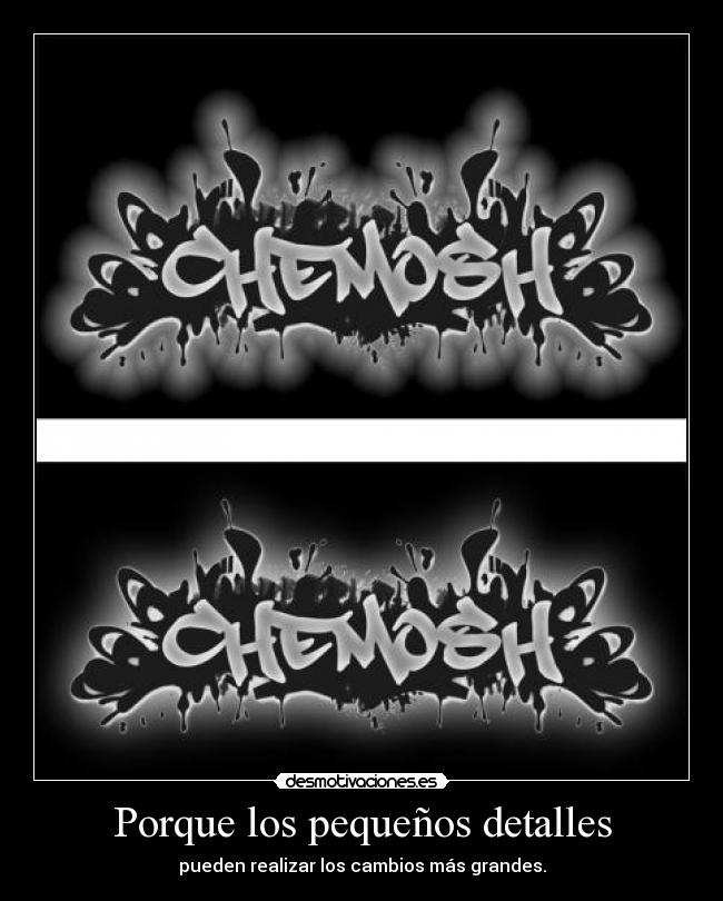 Porque los pequeños detalles -