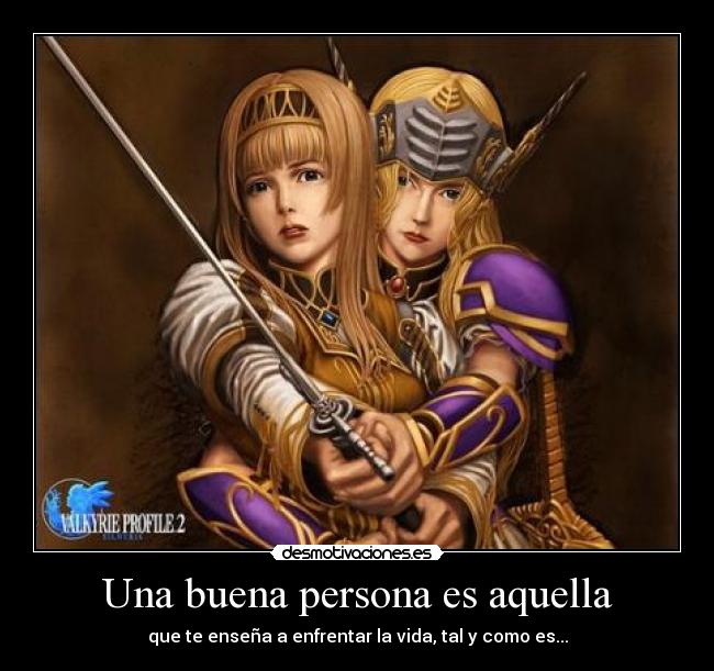 carteles anime video game valkyrie profile silmeria alicia nigatsu desmotivaciones