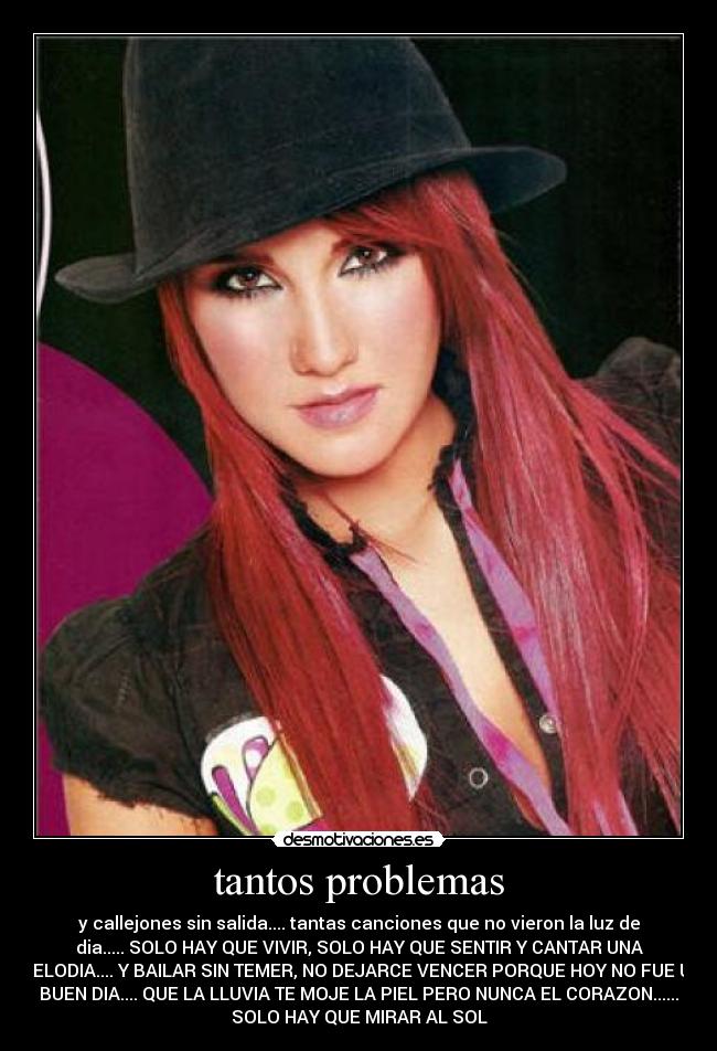 carteles problemas dulce maria rbd rebelde dulcete sol mirar cancion generacion bella desmotivaciones