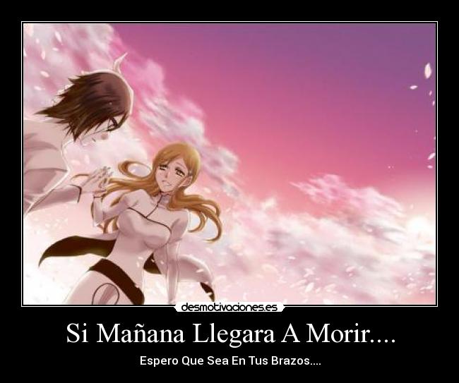 carteles ulquiorra schiffer inoue orihime bleach desmotivaciones