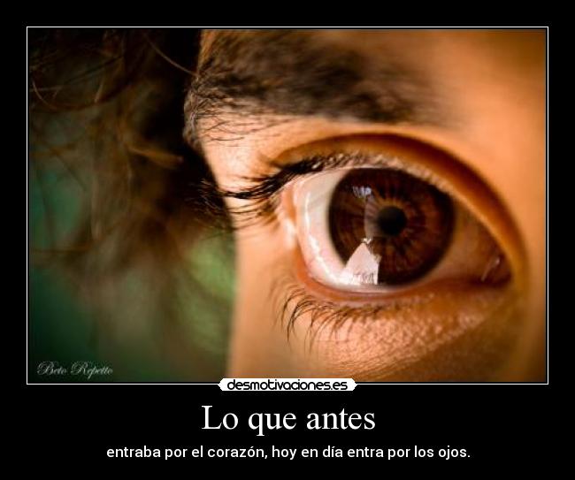 Lo que antes -