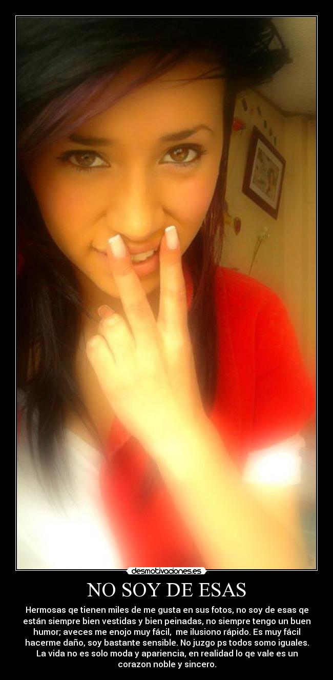 NO SOY DE ESAS - 