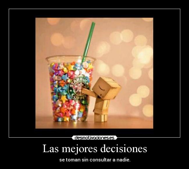 Las mejores decisiones - 