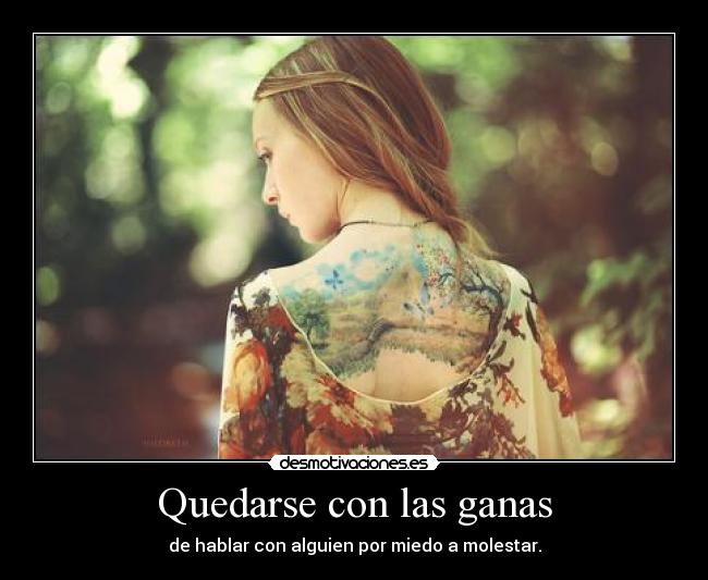 Quedarse con las ganas - 
