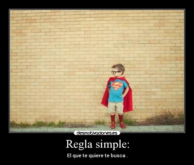 Regla simple: - 