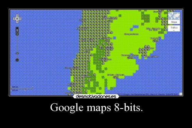 Google maps 8-bits. - 