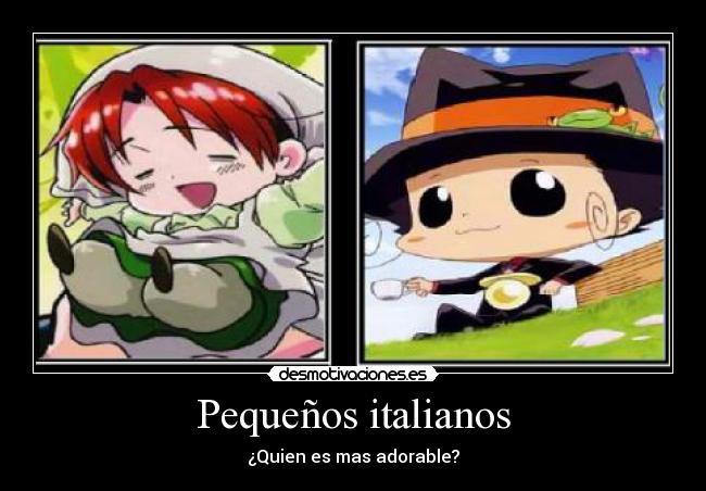 Pequeños italianos - ¿Quien es mas adorable?