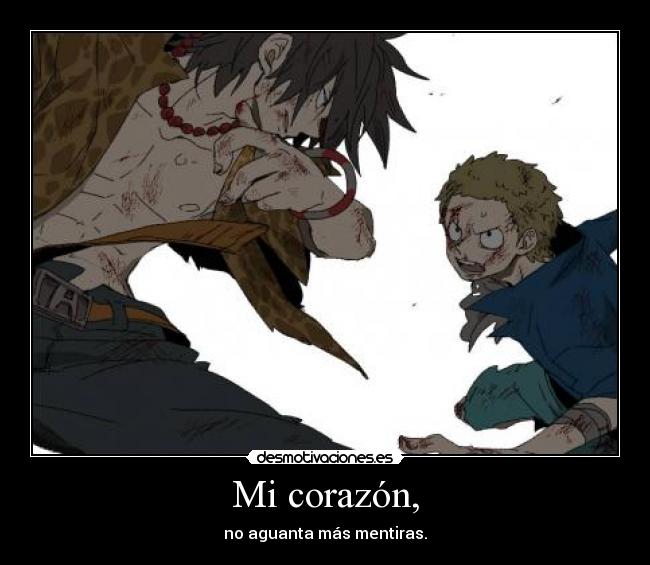 carteles corazon one piece ace sabo fuga desmotivaciones