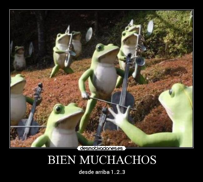 BIEN MUCHACHOS - desde arriba 1..2..3