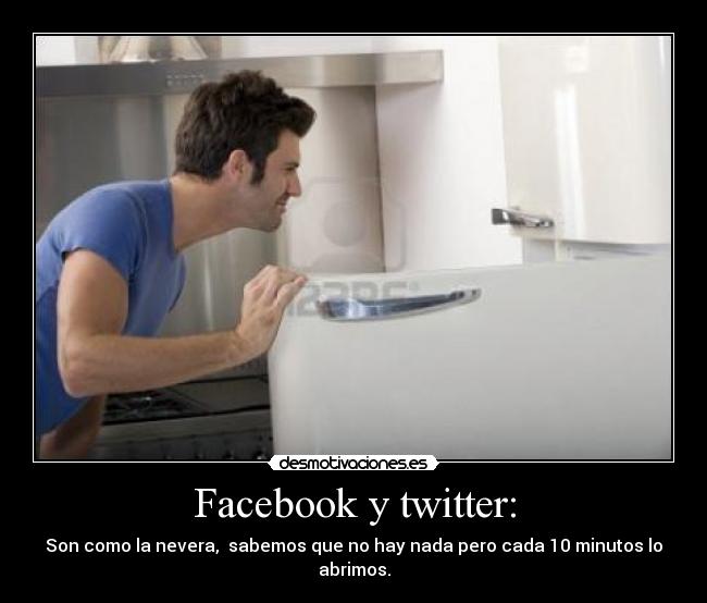 Facebook y twitter: -